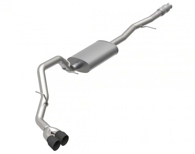 Kooks KST Single Exhaust System with Black Tips; Side Exit (19-26 5.3L Silverado 1500)