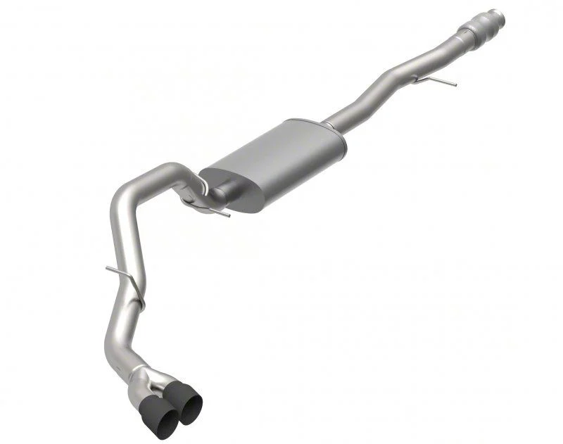 Kooks KST Single Exhaust System with Black Tips; Side Exit (19-26 6.2L Silverado 1500)