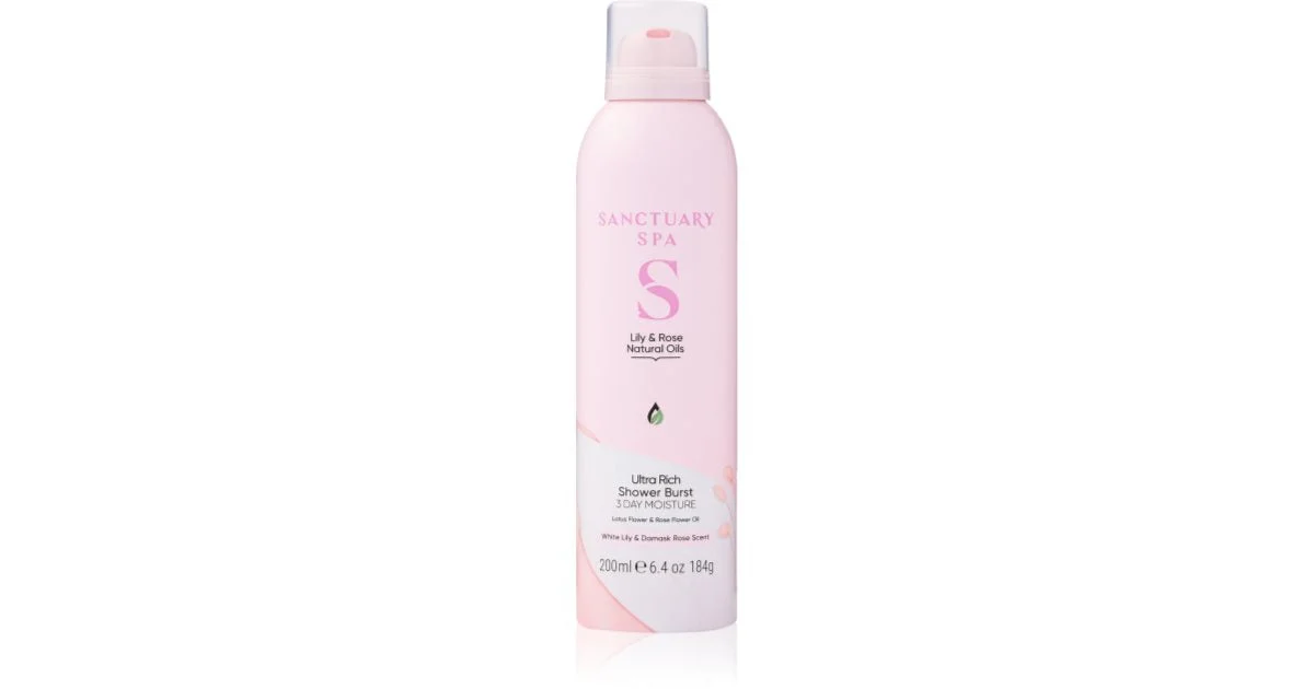 Sanctuary Spa Lily & Rose doccia schiuma effetto nutriente 200 ml