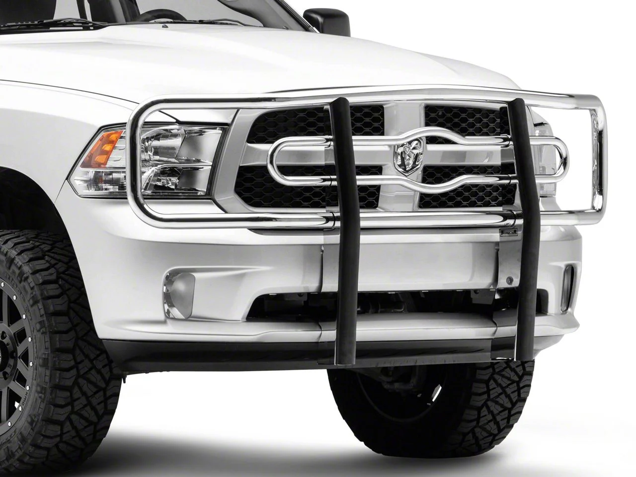 2-Inch Tubular Grille Guard; Chrome (09-18 RAM 1500, Excluding Express, Sport & Rebel)