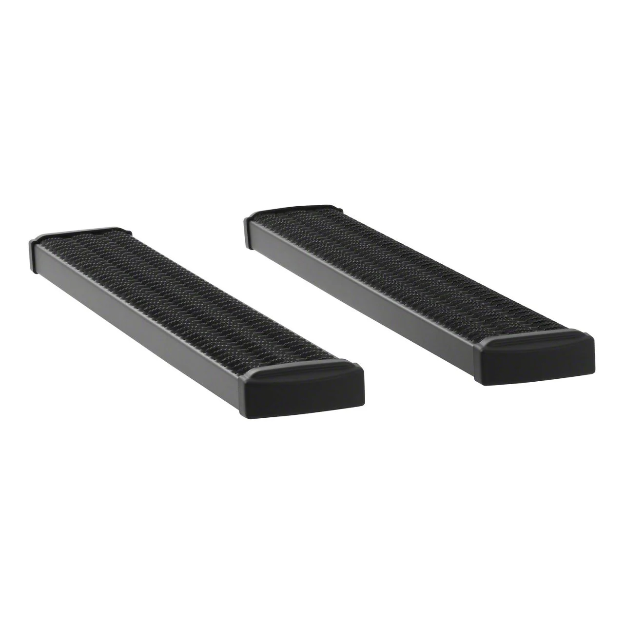 Grip Step 7-Inch Running Boards; Rocker Mount; Textured Black (07-13 Sierra 1500 Regular Cab)