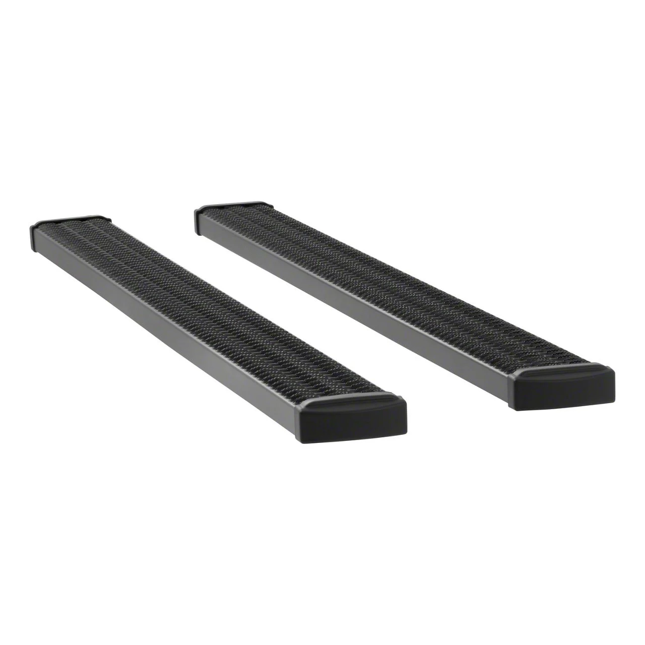 Grip Step 7-Inch Running Boards; Rocker Mount; Textured Black (09-18 RAM 1500 Crew Cab)
