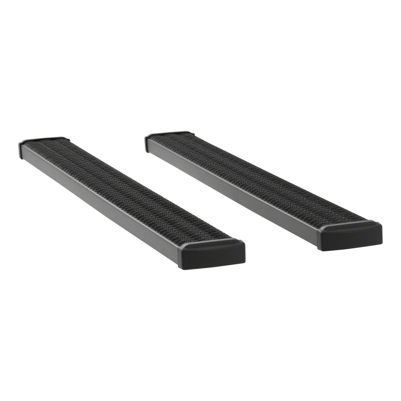 Grip Step 7-Inch Running Boards; Rocker Mount; Textured Black (09-18 RAM 1500 Quad Cab)