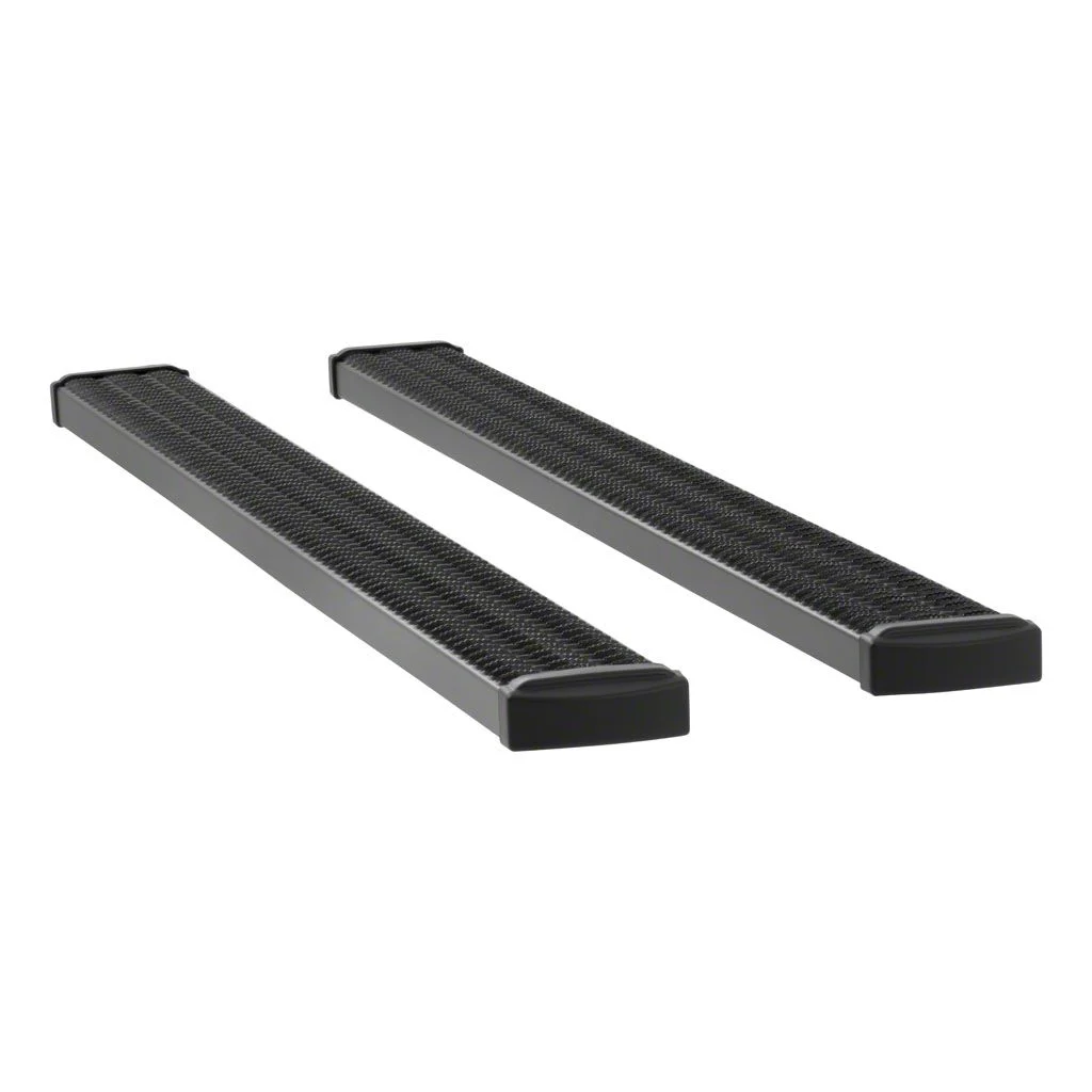 Grip Step 7-Inch Running Boards; Textured Black (04-14 F-150 SuperCrew)