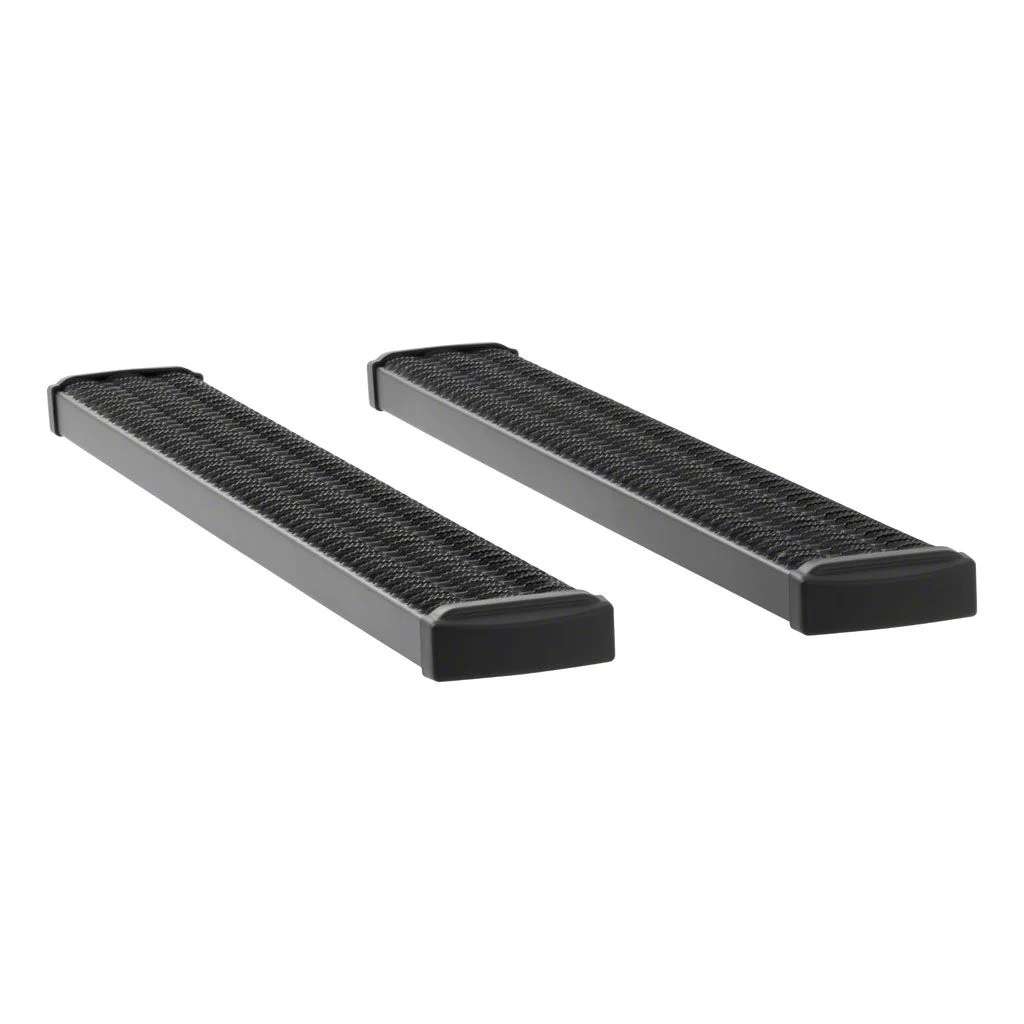Grip Step 7-Inch Running Boards; Textured Black (15-26 F-150 Regular Cab)