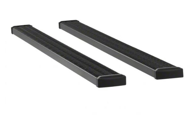 Grip Step 7-Inch Wheel-to-Wheel Running Boards; Body Mount; Textured Black (09-18 RAM 1500 Quad Cab)