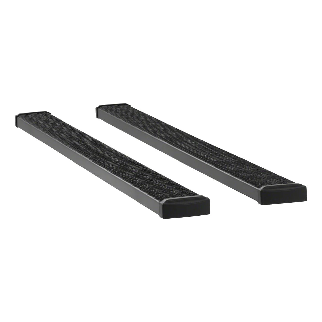 Grip Step 7-Inch Wheel-to-Wheel Running Boards; Rocker Mount; Textured Black (09-18 RAM 1500 Crew Cab)