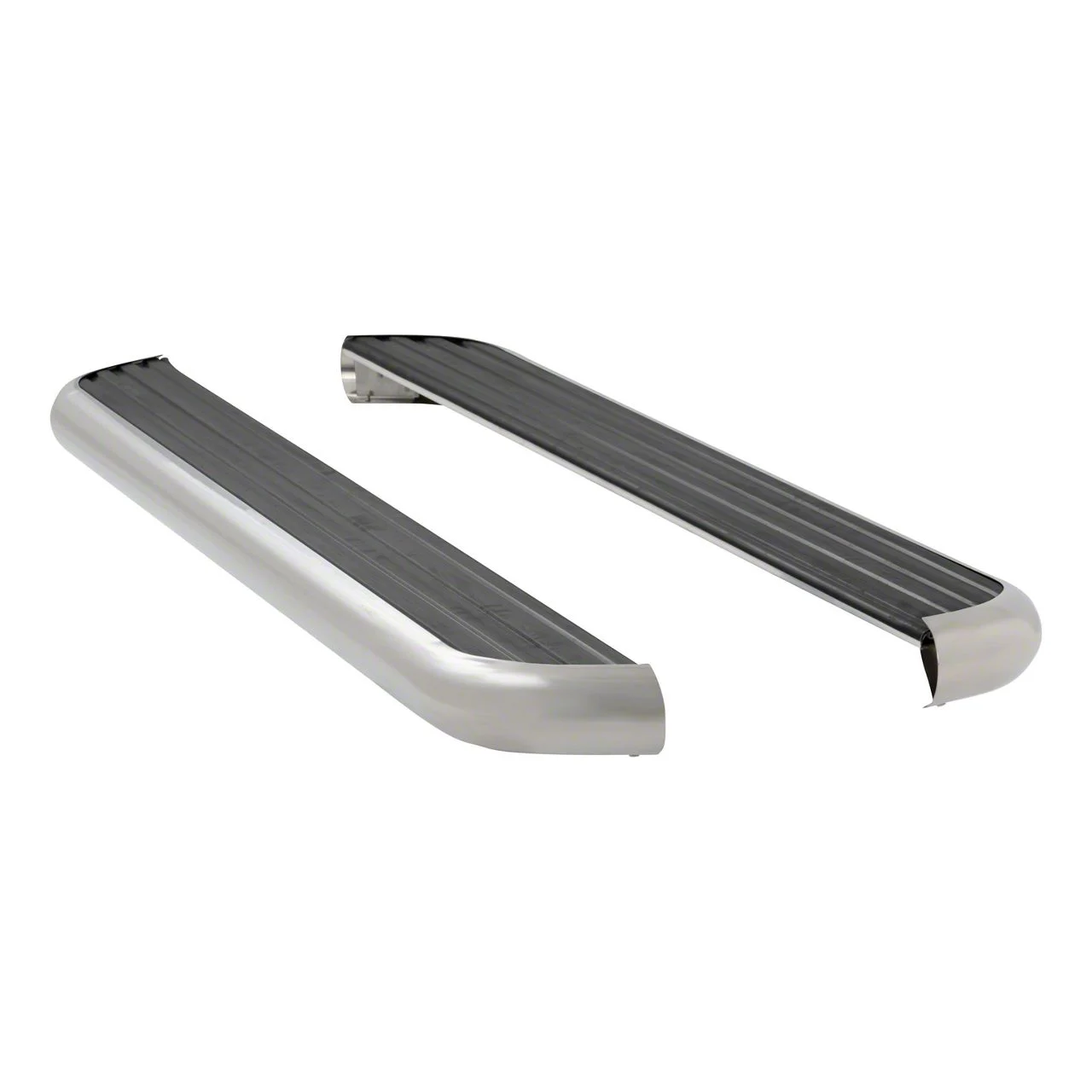 MegaStep 6.50-Inch Running Boards; Body Mount; Polished Stainless (02-08 RAM 1500 Regular Cab)