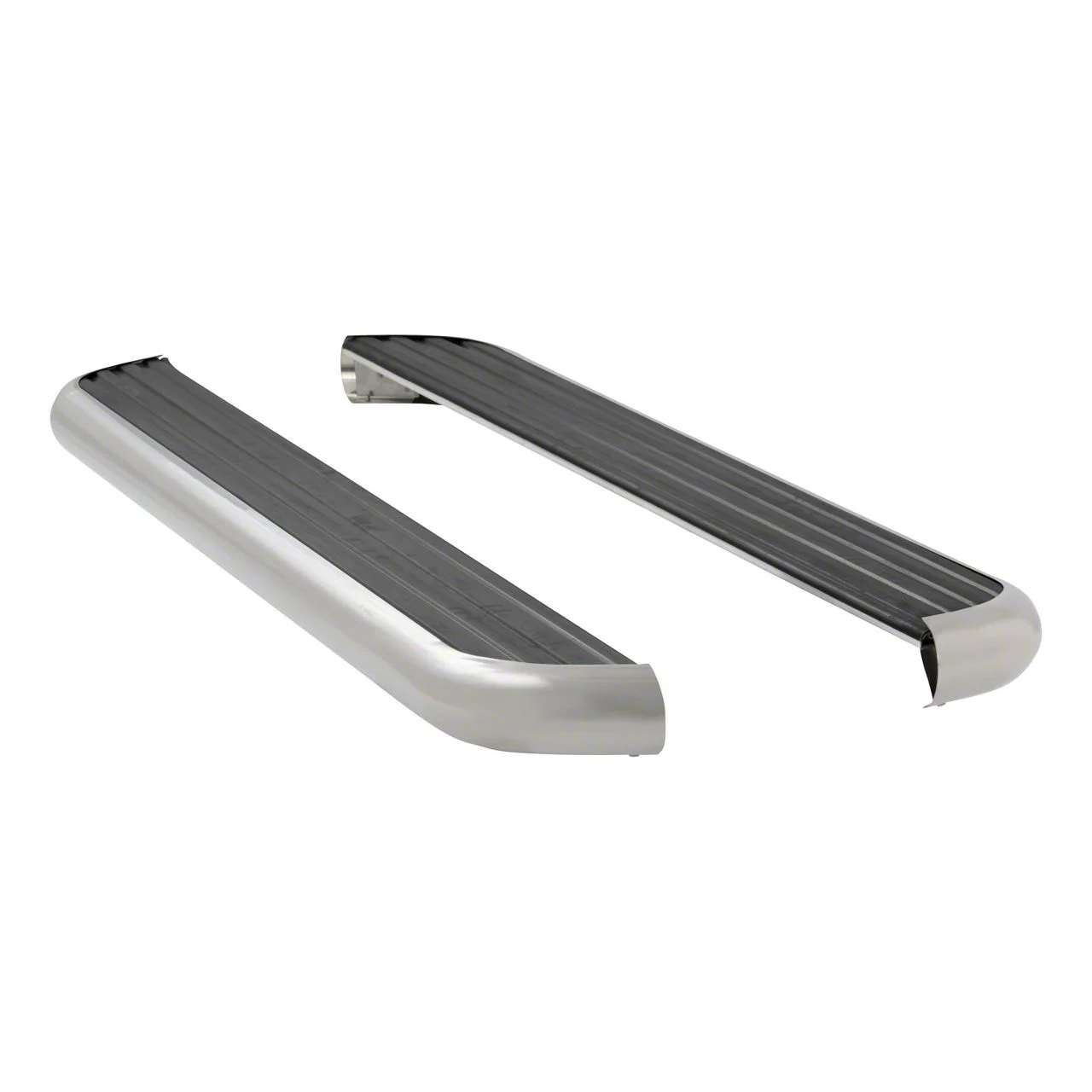 MegaStep 6.50-Inch Running Boards; Rocker Mount; Polished Stainless (09-18 RAM 1500 Quad Cab)