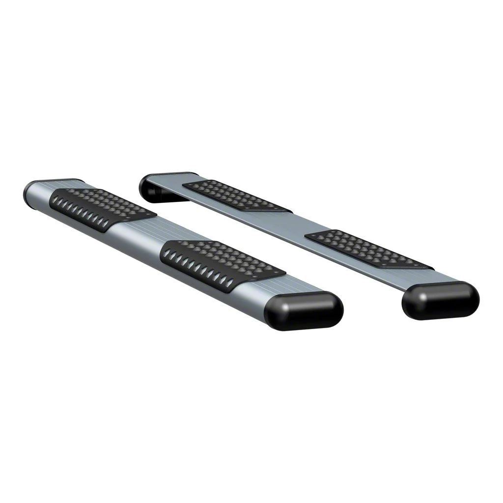 O-Mega II 6-Inch Oval Side Step Bars; Body Mount; Silver (09-18 RAM 1500 Regular Cab)