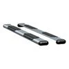 O-Mega II 6-Inch Wheel-to-Wheel Oval Side Step Bars; Body Mount; Silver (02-08 RAM 1500 Regular Cab)