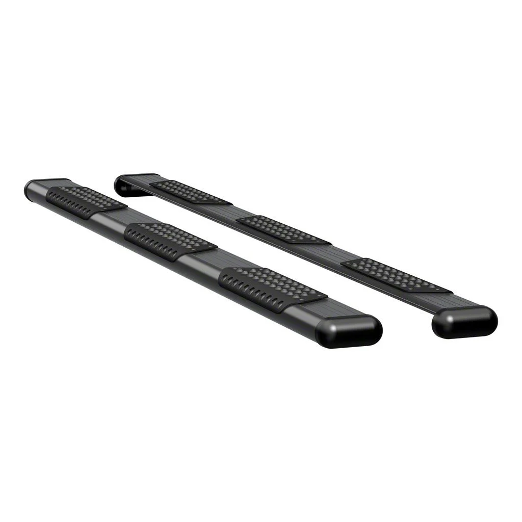 O-Mega II 6-Inch Wheel-to-Wheel Oval Side Step Bars; Body Mount; Textured Black (09-18 RAM 1500 Crew Cab)