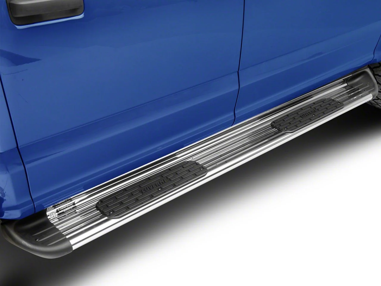 Stainless Side Entry Running Boards; Polished (15-26 F-150 SuperCrew)