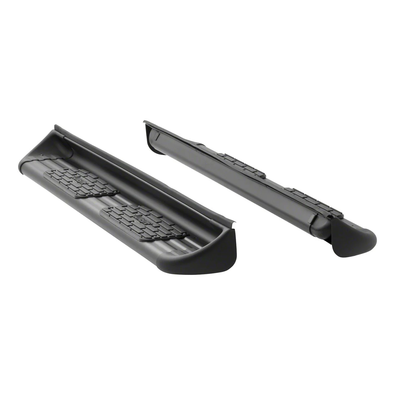 Stainless Side Entry Running Boards; Textured Black (17-26 F-250 Super Duty SuperCab)