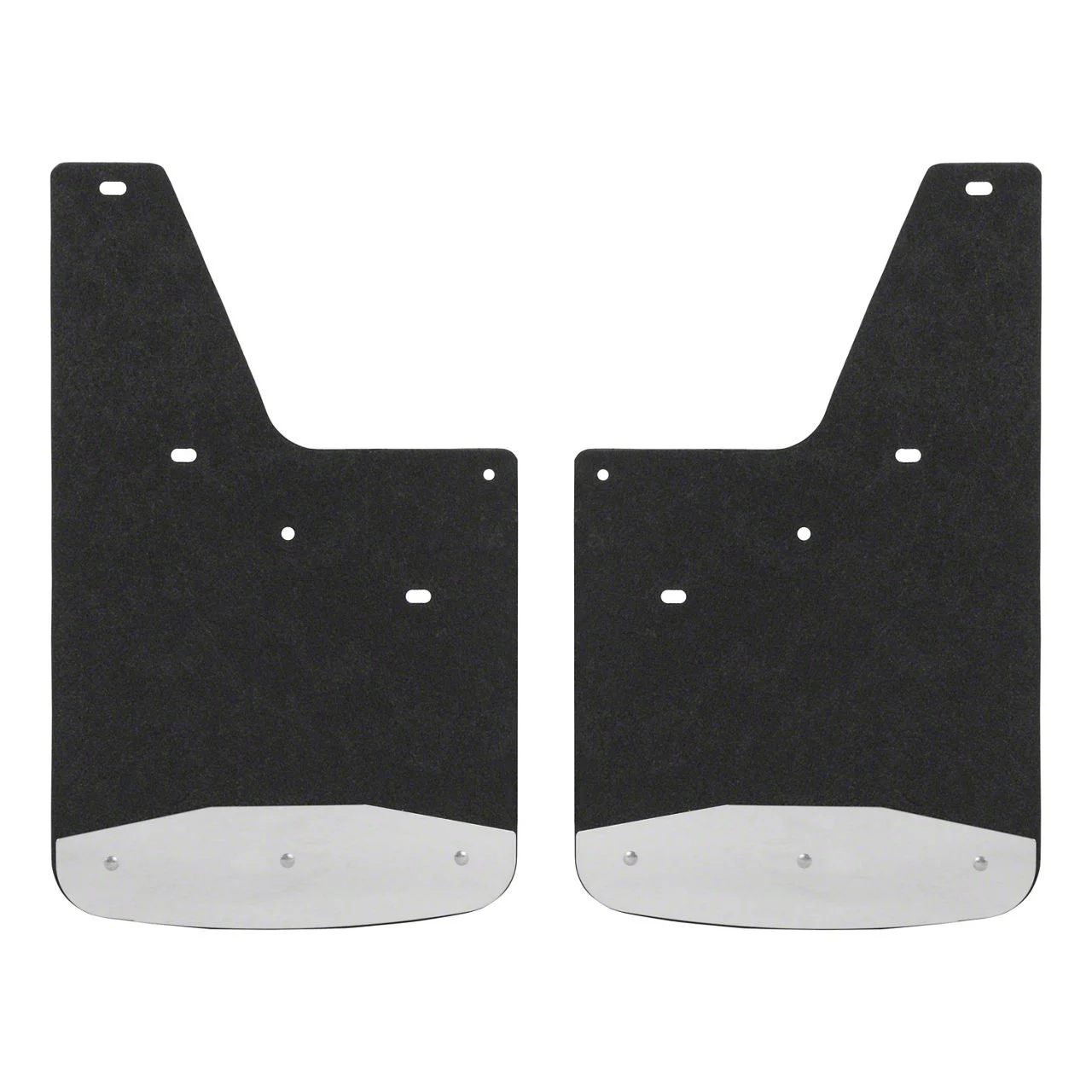 Textured Rubber Mud Guards; Front or Rear; 12-Inch x 20-Inch (07-13 Silverado 1500)