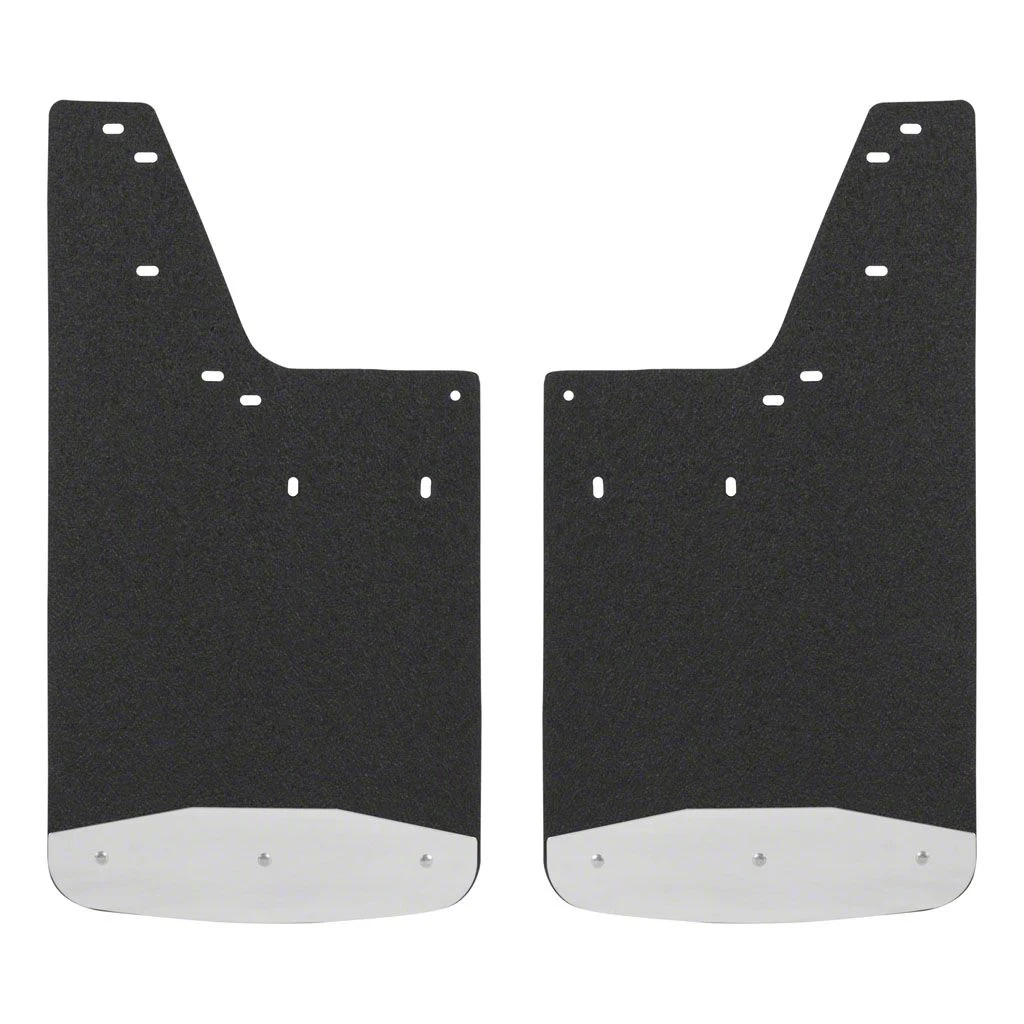 Textured Rubber Mud Guards; Front or Rear; 12-Inch x 23-Inch (02-08 RAM 1500)