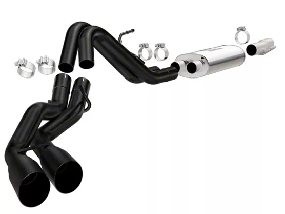 Magnaflow Street Series Black Dual Exhaust System; Same Side Exit (10-14 6.2L F-150 Raptor)