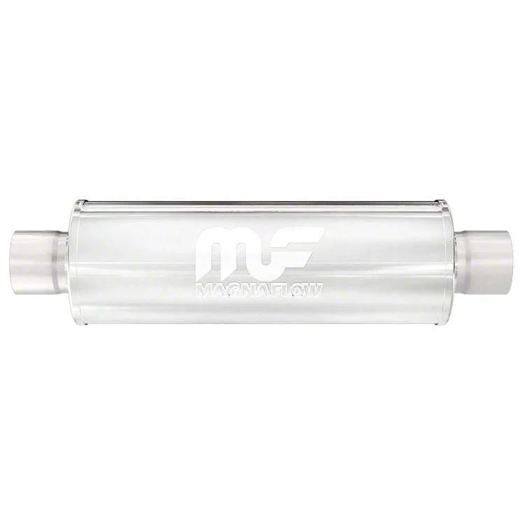 Magnaflow Performance Center/Center Straight Satin Muffler; 3-Inch (Universal; Some Adaptation May Be Required)