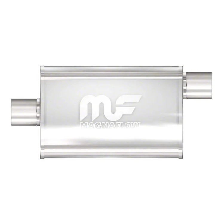 Magnaflow Performance Center/Offset Straight Satin Muffler; 2.50-Inch (Universal; Some Adaptation May Be Required)