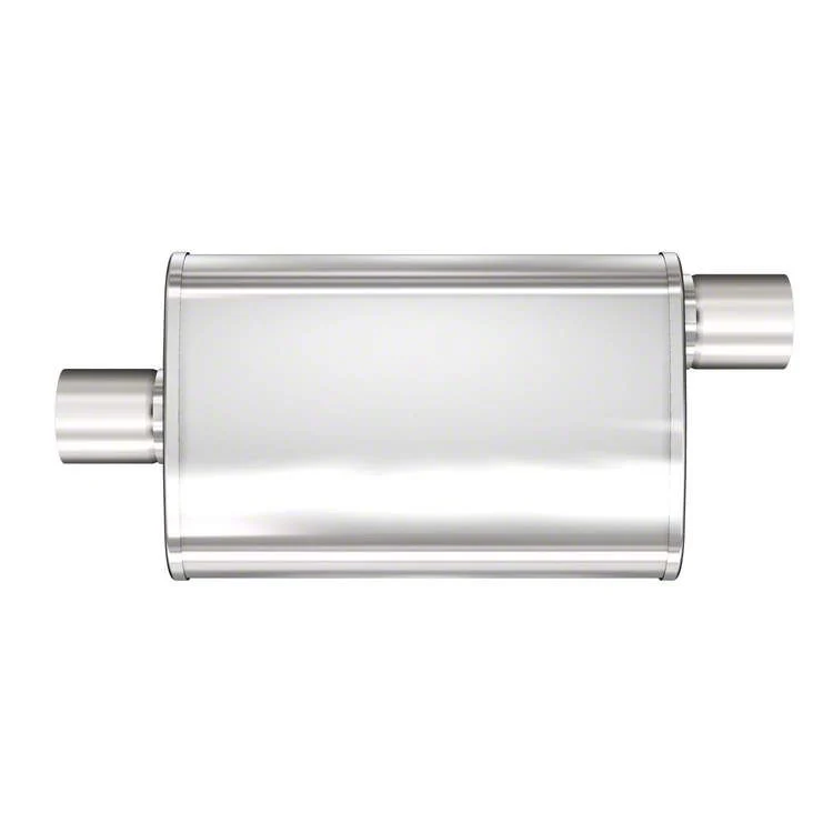 Magnaflow XL Multi-Chamber Performance Center/Offset Straight Satin Muffler; 2.50-Inch (Universal; Some Adaptation May Be Required)