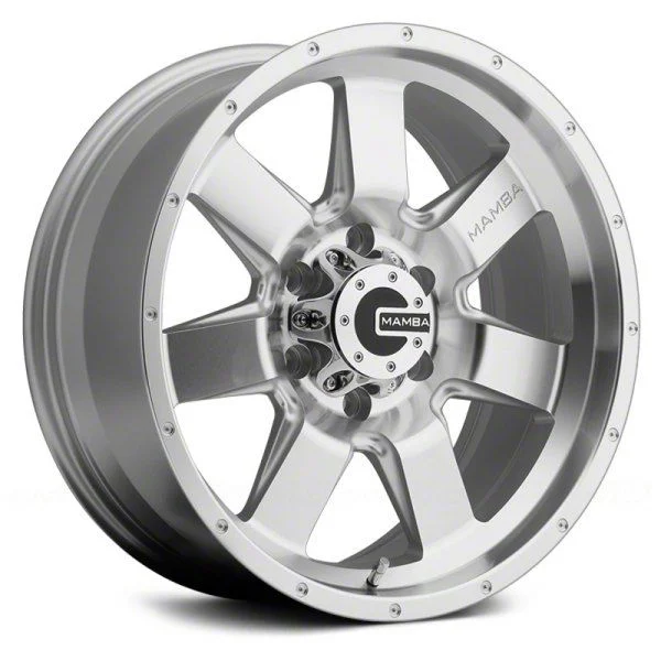 Mamba Offroad Wheels M14 Machined Face Silver 6-Lug Wheel; 17x9; 12mm Offset (15-20 Tahoe)