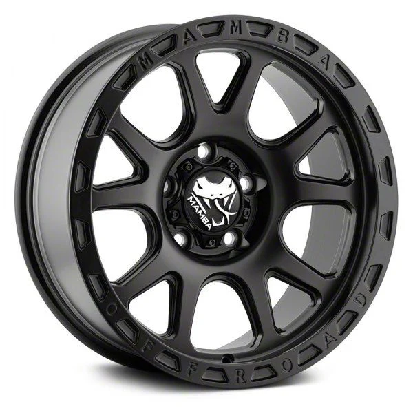Mamba Offroad Wheels M27 Matte Black 6-Lug Wheel; 17x9; -12mm Offset (15-20 Tahoe)