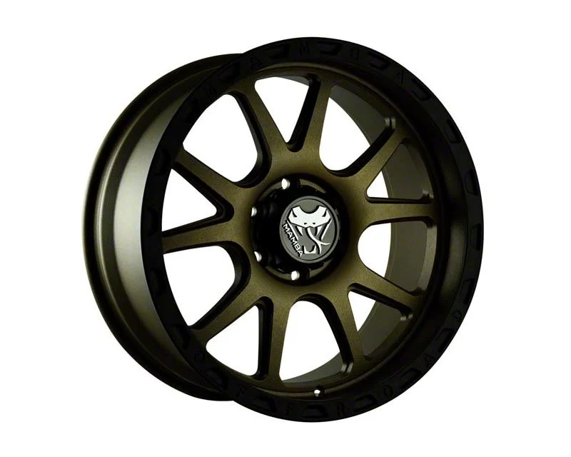 Mamba Offroad Wheels M27 Matte Bronze with Black Lip 6-Lug Wheel; 17x9; -12mm Offset (15-20 Tahoe)