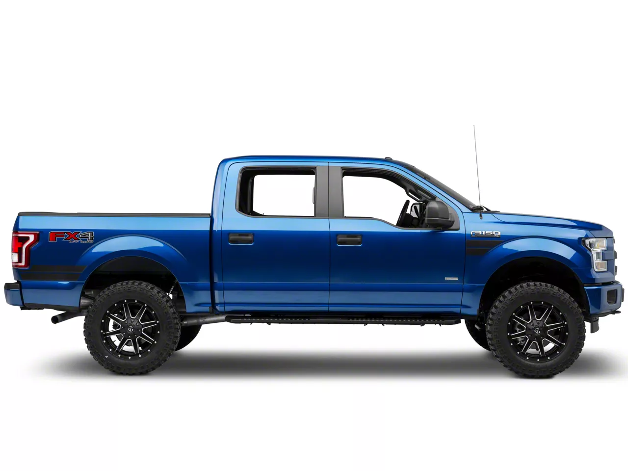 SEC10 Side Hash Marks; Matte Black (15-20 F-150)
