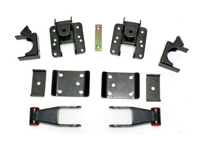 Max Trac Adjustable Rear Flip Lowering Kit; 3 to 4-Inch (07-18 Sierra 1500)