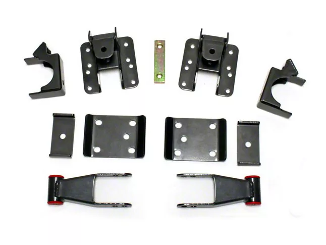 Max Trac Adjustable Rear Flip Lowering Kit; 3 to 4-Inch (07-18 Silverado 1500)