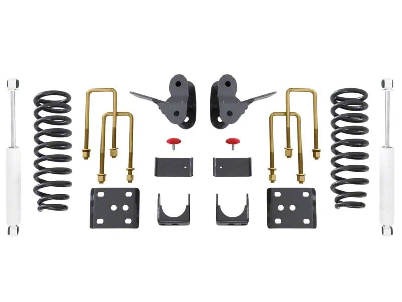 Max Trac Lowering Kit; 2-Inch Front / 4-Inch Rear (04-08 V8 F-150 SuperCab, SuperCrew)