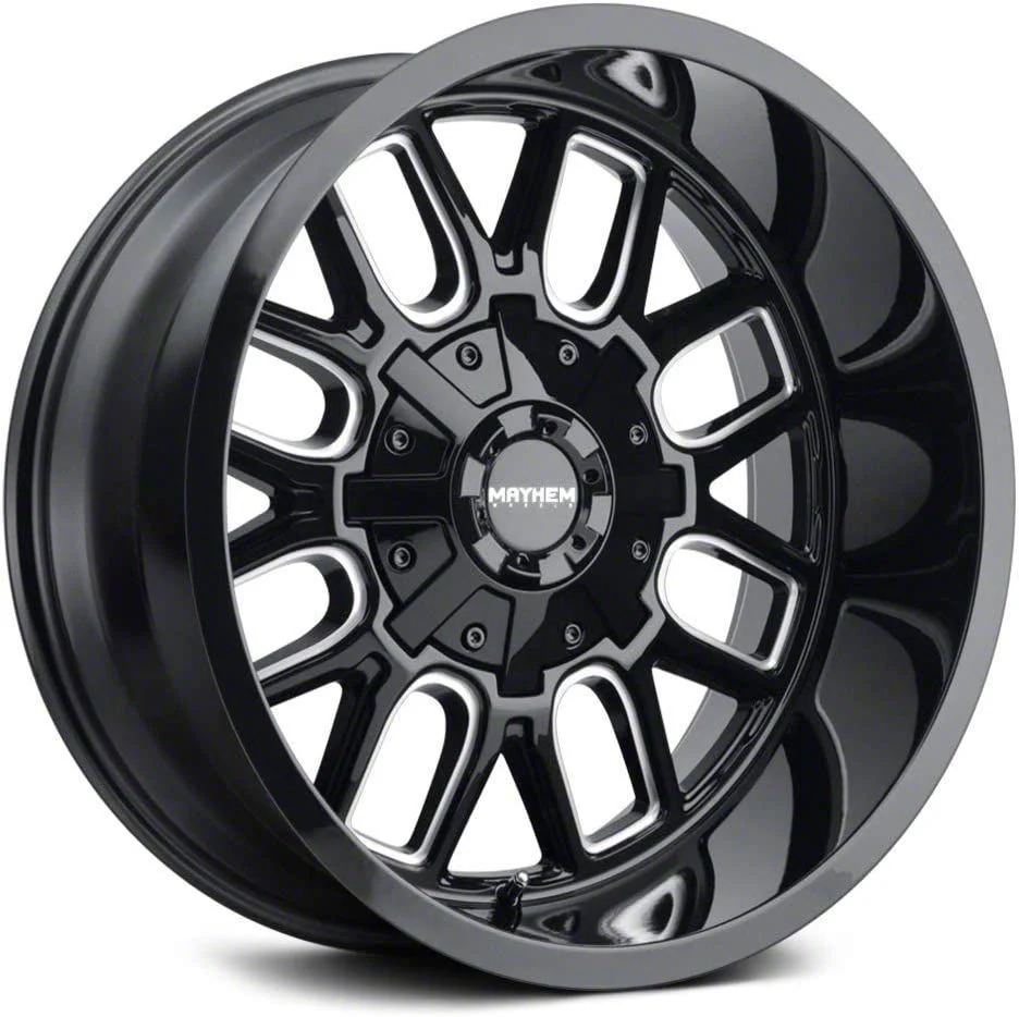 Mayhem Wheels Cogent Black Milled 6-Lug Wheel; 20x10; -19mm Offset (15-20 Tahoe)