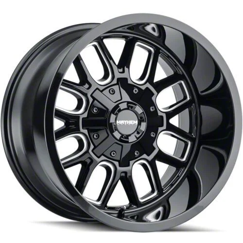 Mayhem Wheels Cogent Gloss Black Milled 6-Lug Wheel; 20x9; 18mm Offset (15-20 Tahoe)