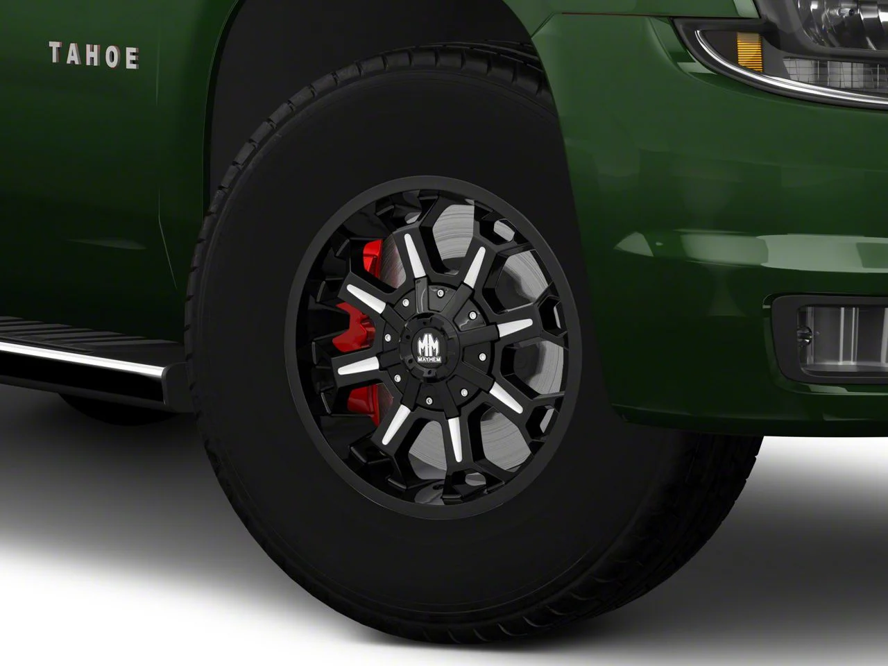 Mayhem Wheels Combat Gloss Black Milled 6-Lug Wheel; 17x9; -12mm Offset (15-20 Tahoe)