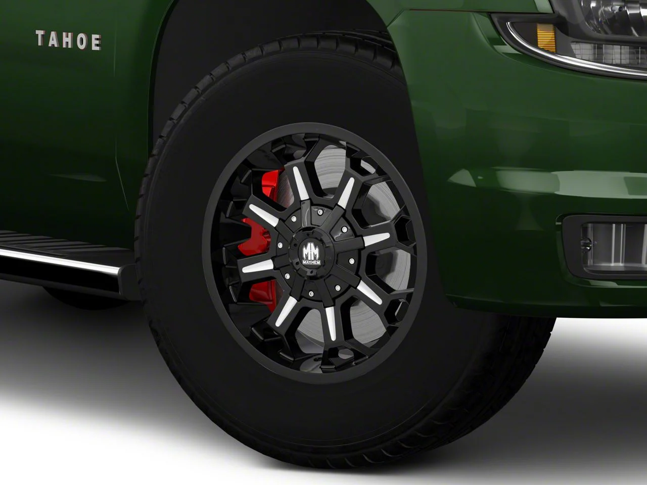 Mayhem Wheels Combat Gloss Black Milled 6-Lug Wheel; 18x9; -12mm Offset (15-20 Tahoe)
