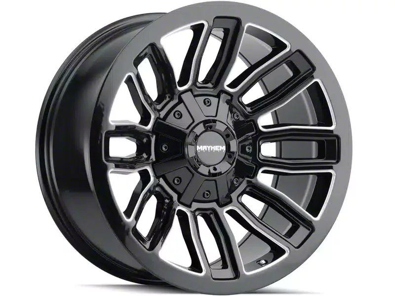 Mayhem Wheels Decoy Gloss Black Milled 6-Lug Wheel; 20x9; 11mm Offset (15-20 Tahoe)
