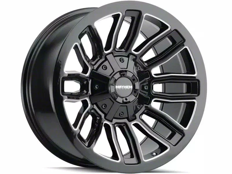Mayhem Wheels Decoy Gloss Black Milled 6-Lug Wheel; 20x10; -26mm Offset (15-20 Tahoe)