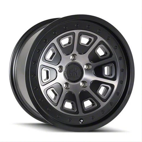 Mayhem Wheels Flat Iron Matte Black with Dark Tint 6-Lug Wheel; 17x9; -12mm Offset (15-20 Tahoe)