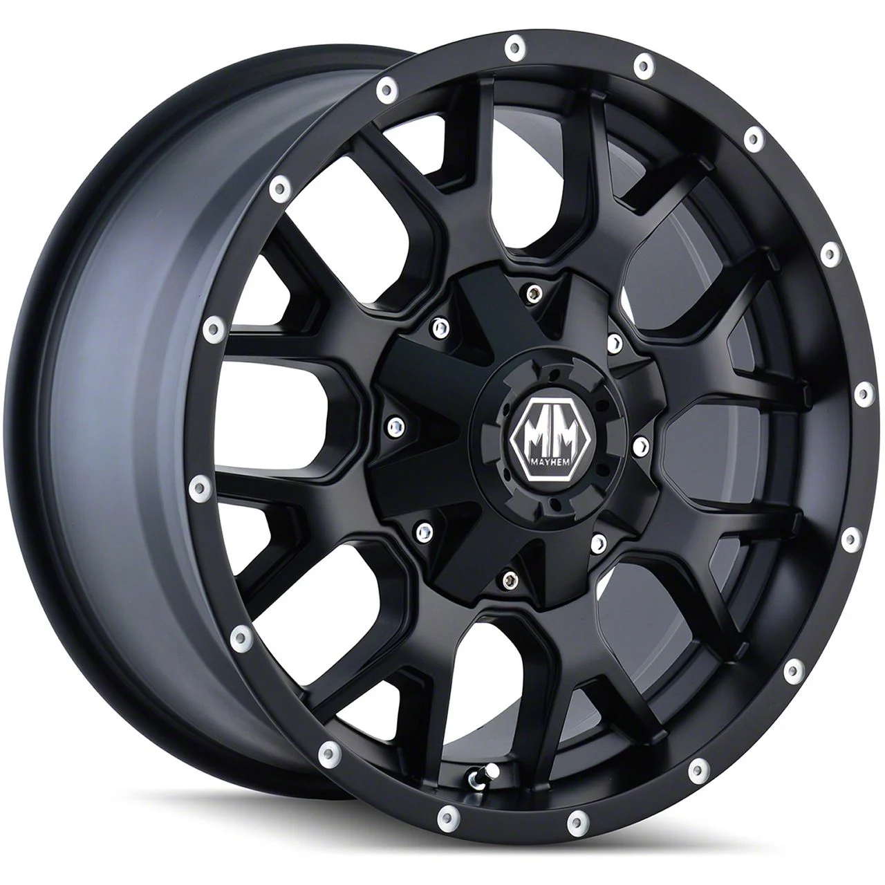 Mayhem Wheels Warrior Matte Black 8-Lug Wheel; 18x9; 18mm Offset (10-18 RAM 3500 SRW)