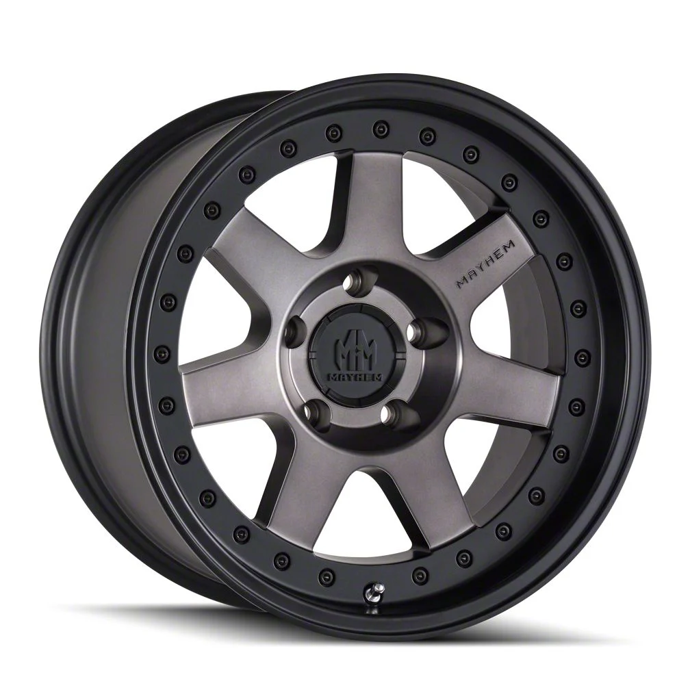 Mayhem Wheels Prodigy Matte Black with Dark Tint 8-Lug Wheel; 18x9; 0mm Offset (11-16 F-350 Super Duty SRW)