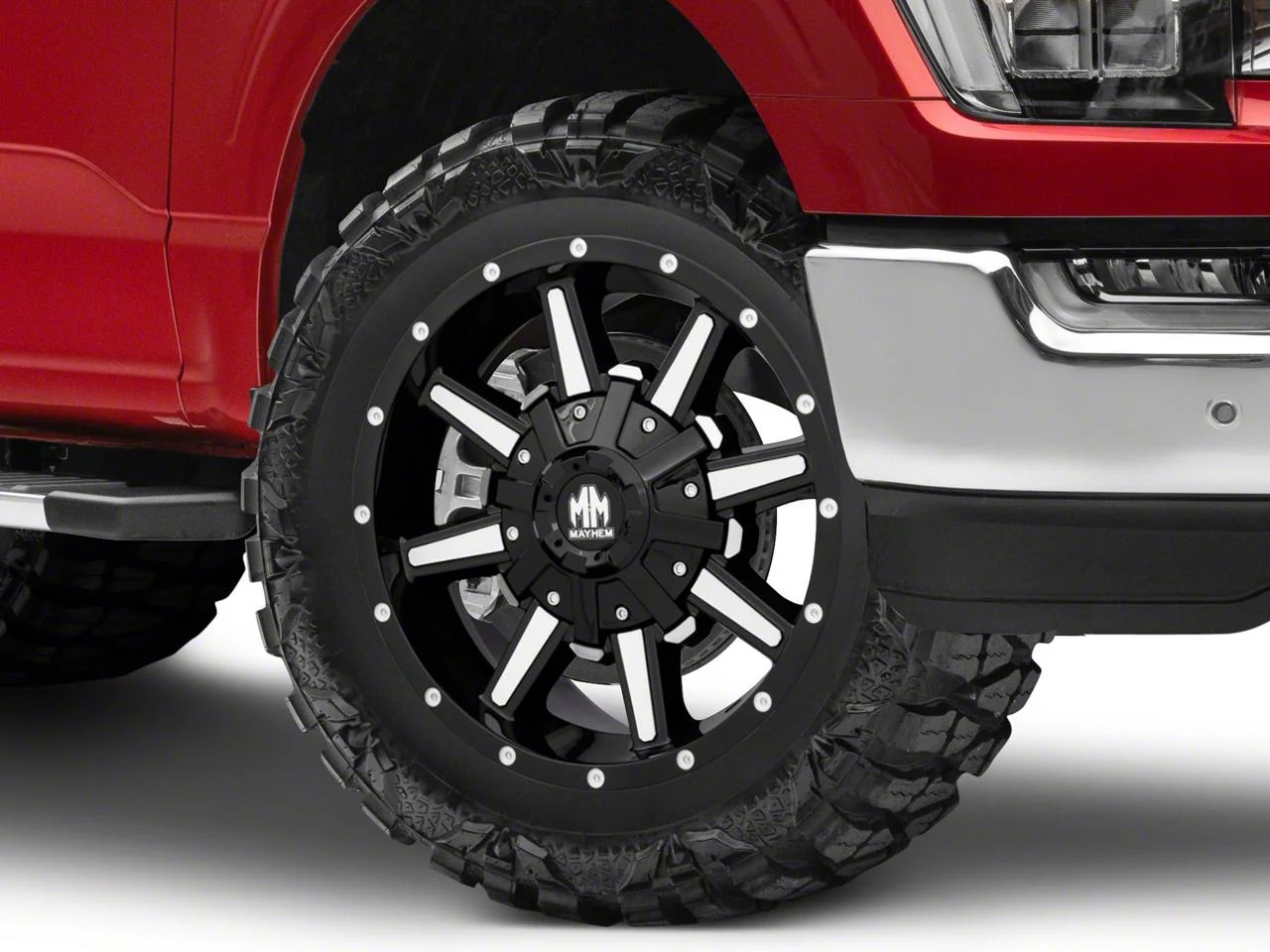 Mayhem Wheels Arsenal Gloss Black Machined 6-Lug Wheel; 20x9; 0mm Offset (21-26 F-150)
