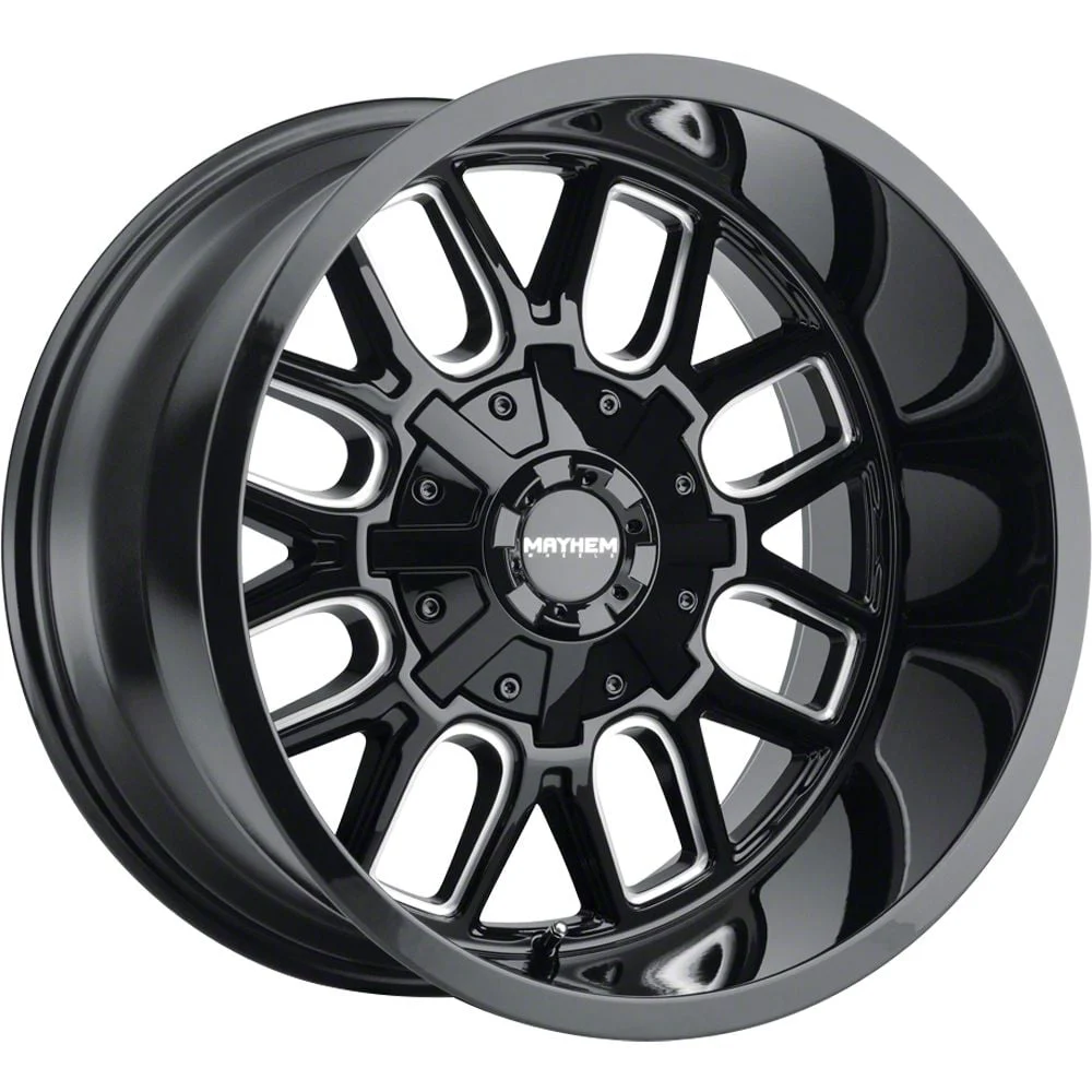 Mayhem Wheels Cogent Black Milled 6-Lug Wheel; 20x10; -19mm Offset (21-26 F-150)