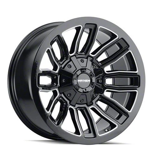 Mayhem Wheels Decoy Gloss Black Milled 6-Lug Wheel; 20x9; 0mm Offset (21-26 F-150)