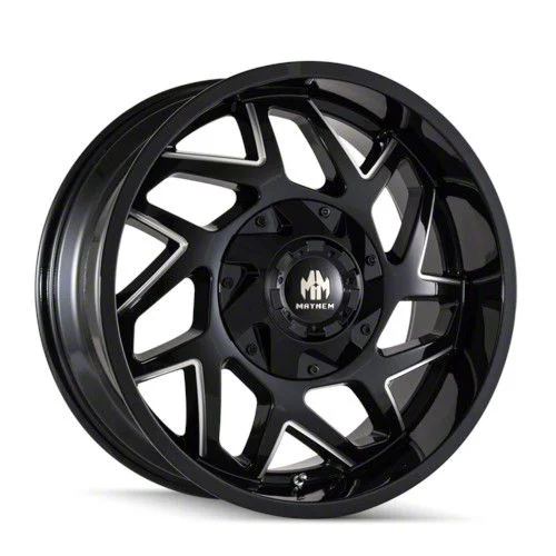 Mayhem Wheels Hatchet Black Milled 6-Lug Wheel; 20x9; 0mm Offset (21-26 F-150)