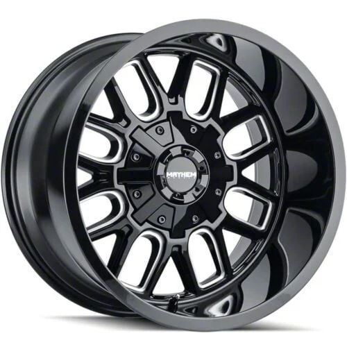 Mayhem Wheels Cogent Gloss Black Milled 6-Lug Wheel; 20x9; 18mm Offset (21-26 Tahoe)