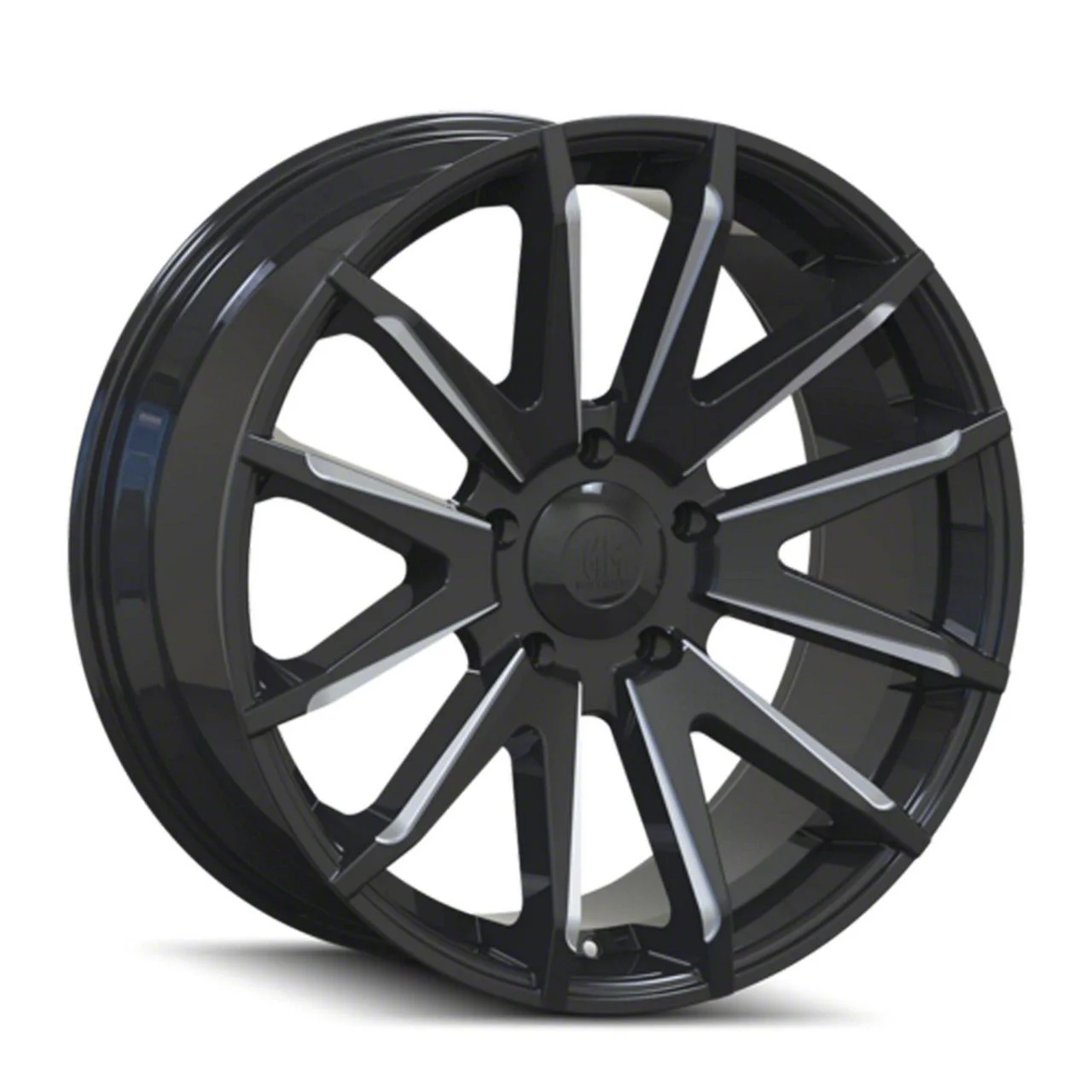 Mayhem Wheels Crossfire Gloss Black Milled 6-Lug Wheel; 20x9.5; 10mm Offset (21-26 Tahoe)