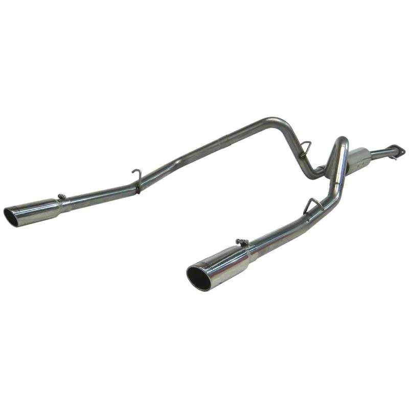 MBRP Armor Plus Dual Exhaust System with Polished Tips; Rear Exit (03-06 4.8L Silverado 1500)