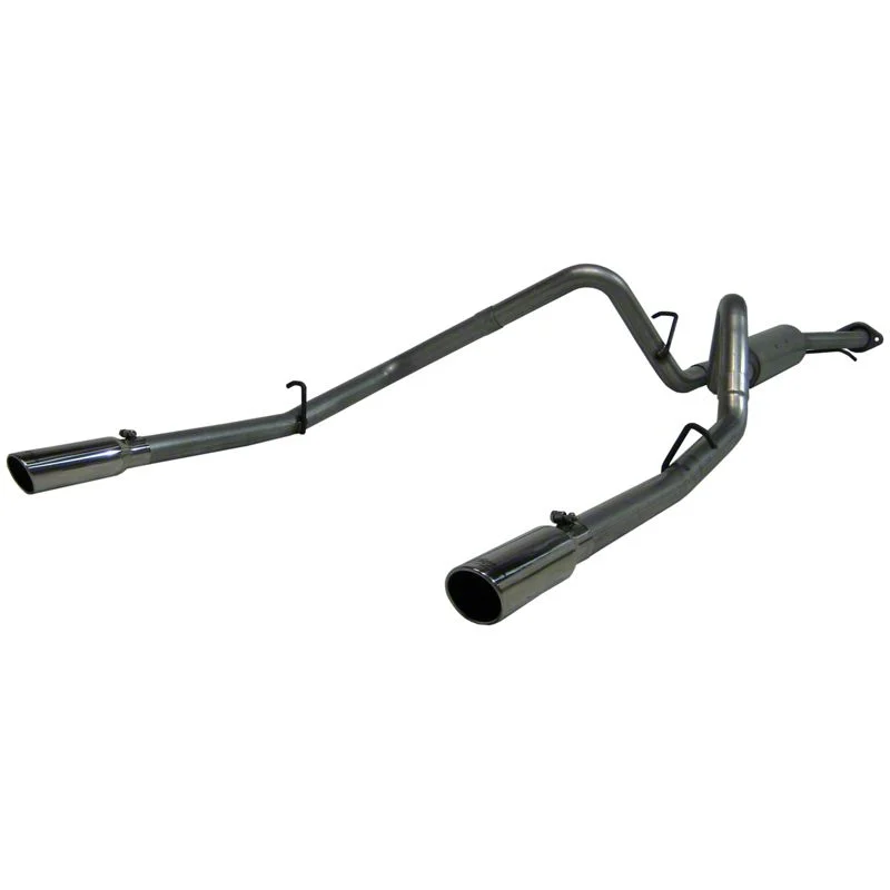 MBRP Armor Lite Dual Exhaust System with Polished Tips; Rear Exit (03-06 4.8L Silverado 1500)