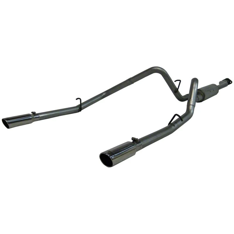 MBRP Armor Lite Dual Exhaust System with Polished Tips; Rear Exit (03-06 5.3L Silverado 1500)