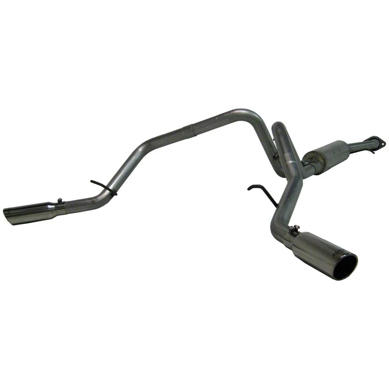 MBRP Armor Lite Dual Exhaust System with Polished Tips; Side Exit (03-06 4.8L Silverado 1500)